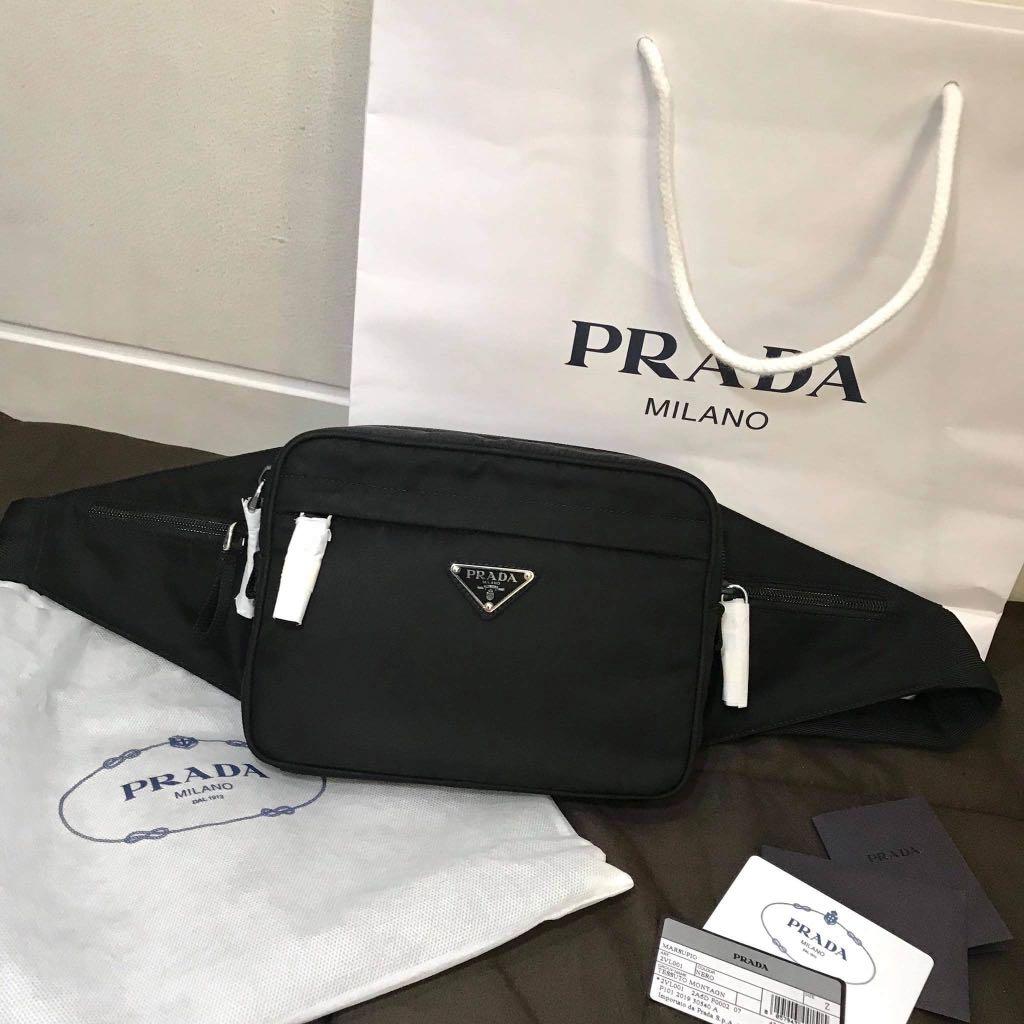 Prada Men's Belt Bag /Bumbag, Luxury, Bags & Wallets on Carousell
