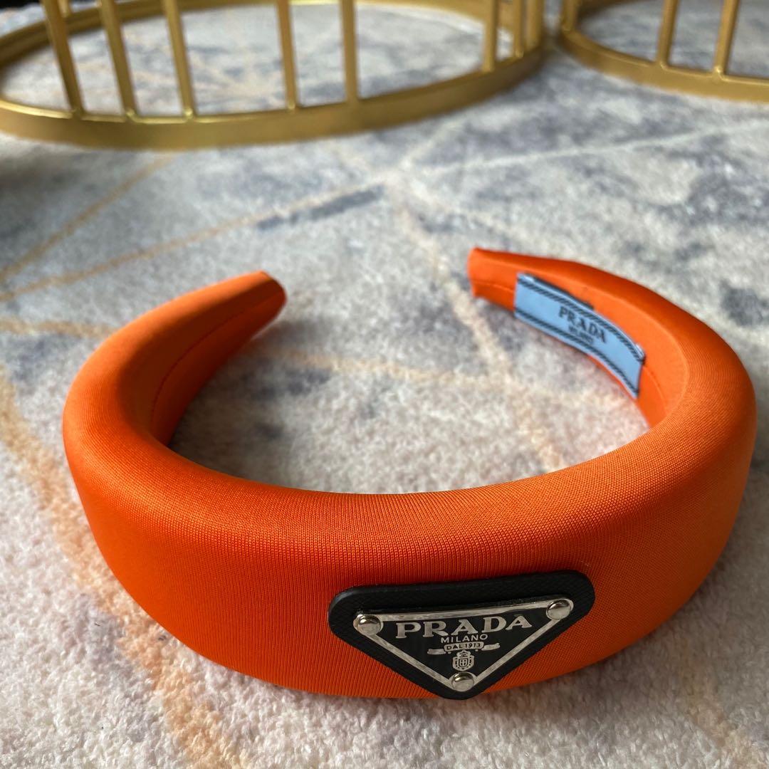 orange prada headband