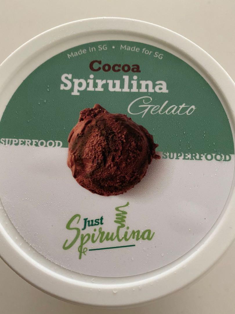 Cocoa Spirulina Ice Cream 473ml, Food & Drinks, Packaged & Instant