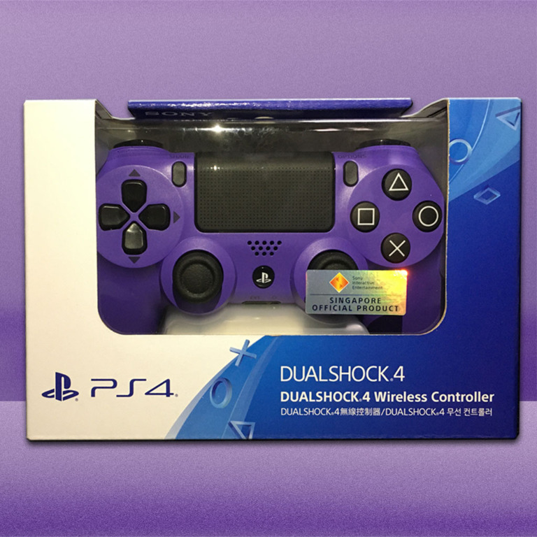 purple ps4 dualshock controller