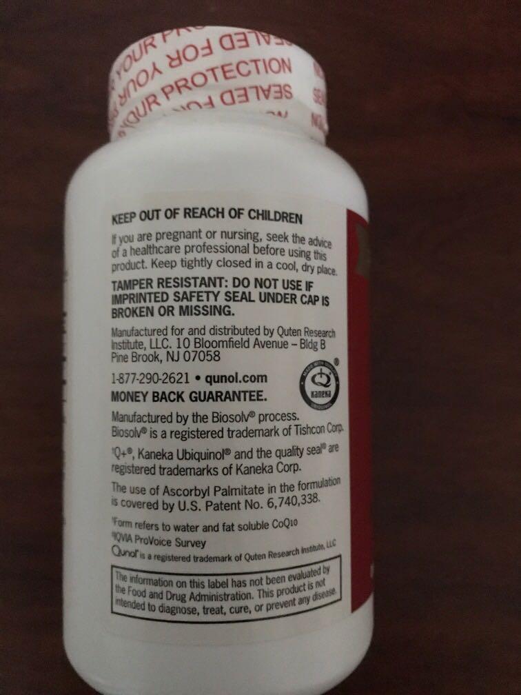 Qunol mega CoQ10 ubiquinol (Category: Vitamins & Supplements) located in Singapore. Submitted by mangosteen888 (Listing ID 1021828250, Image 3). Description: Active form of CoQ10. Patented water and fat soluble Superior absorption. Exp 03/2024.