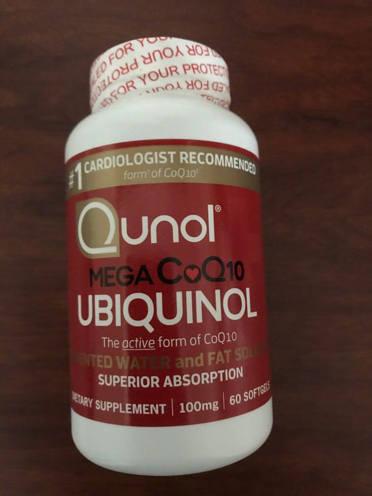 Qunol mega CoQ10 ubiquinol (Category: Vitamins & Supplements) located in Singapore. Submitted by mangosteen888 (Listing ID 1021828250, Image 1). Description: Active form of CoQ10. Patented water and fat soluble Superior absorption. Exp 03/2024.
