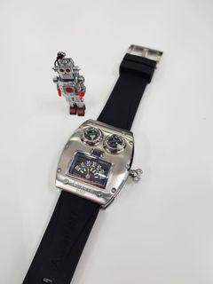 RARE. Brand new old stock. Azimuth Roboto first generation with full box and papers and rare Roboto keychain toy. Never been worn. TOTALLY NEW.