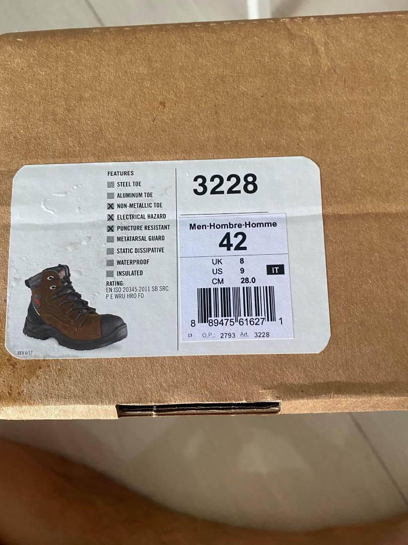 Red Wing safety boots 3228, Men's Fashion, Footwear, Boots on Carousell