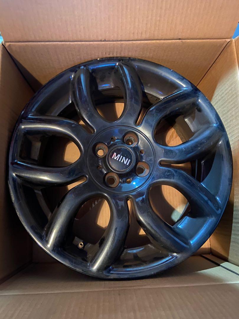 MINI Cooper S R56 N14 Stock black Rims, Car Accessories, Tyres & Rims ...
