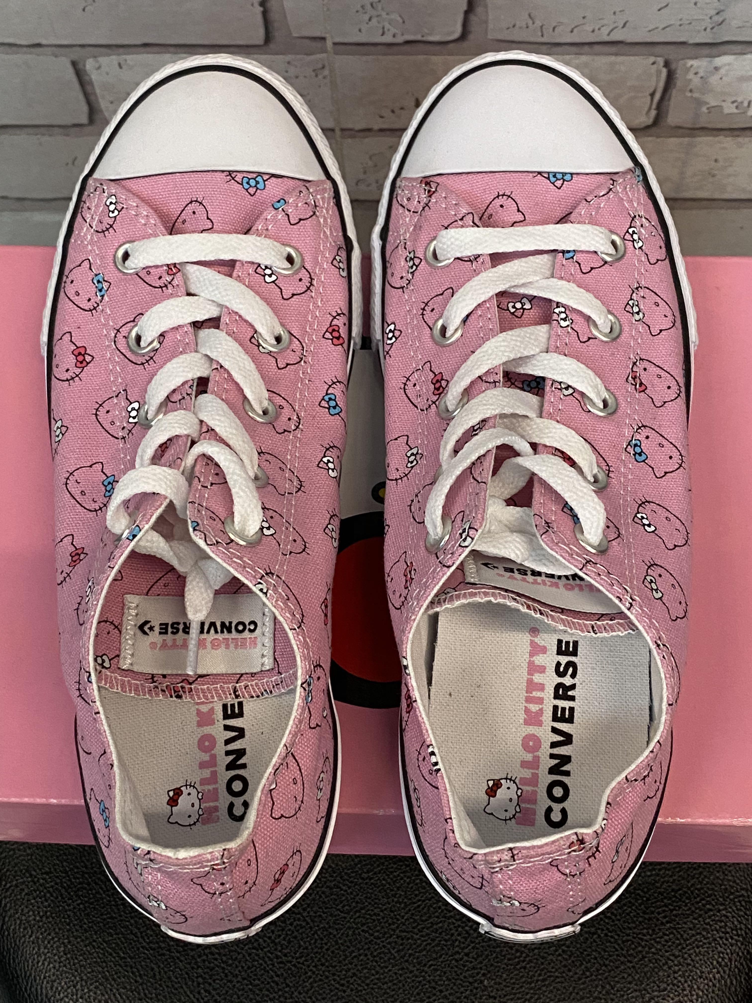 SALE Original Converse CTAS Hello Kitty Womens Kids Shoes Women s Fashion Footwear Sneakers on Carousell