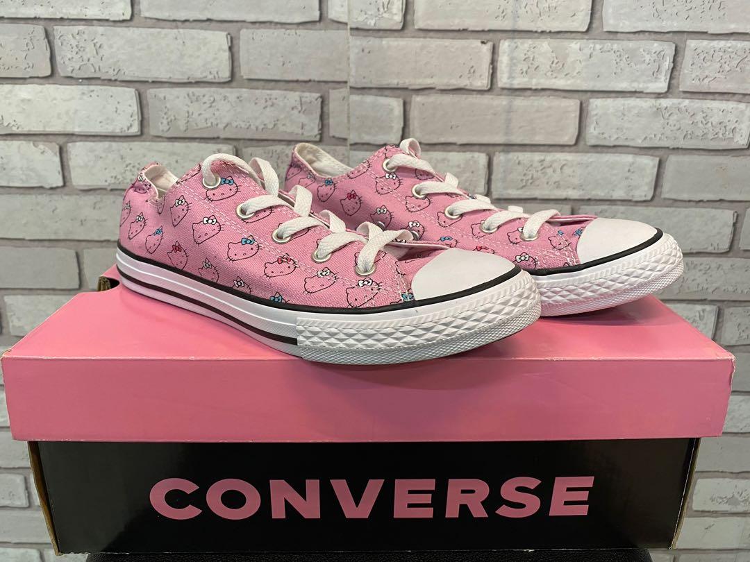 SALE Original Converse CTAS Hello Kitty Womens Kids Shoes Women s Fashion Footwear Sneakers on Carousell