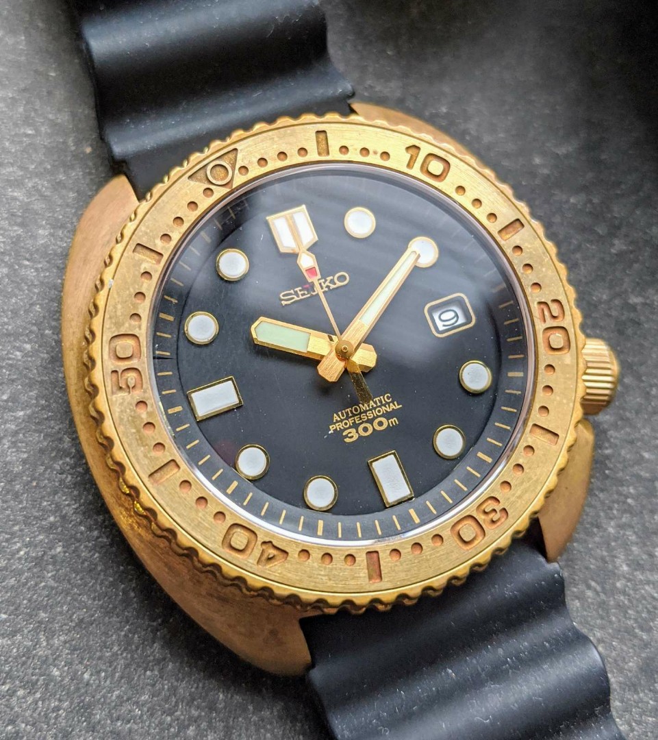 Seiko Bronze Automatic Diver Mod, Luxury, Watches on Carousell