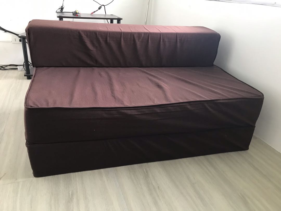 Sofa Bed 2in1 Double (Uratex), Furniture & Home Living, Furniture