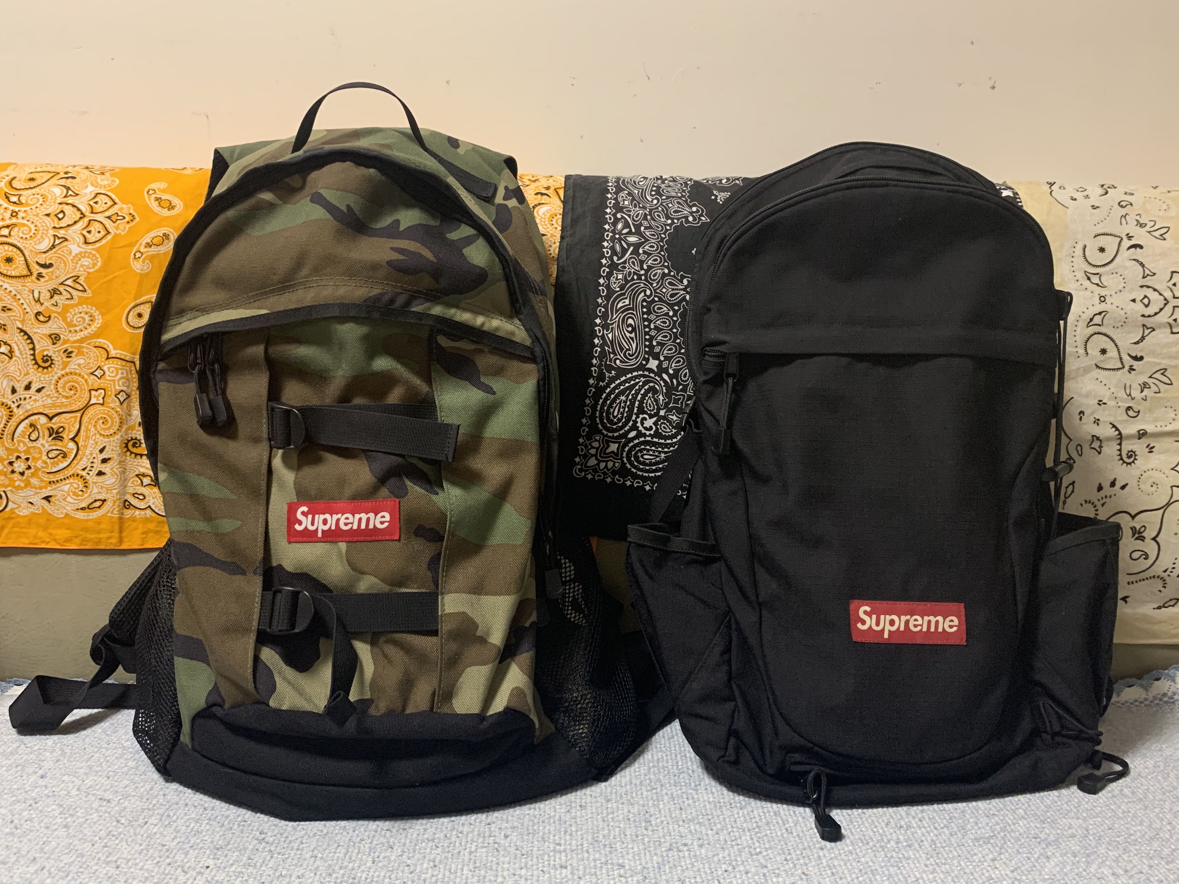 Supreme Backpack 33th 36th black camo Carousell