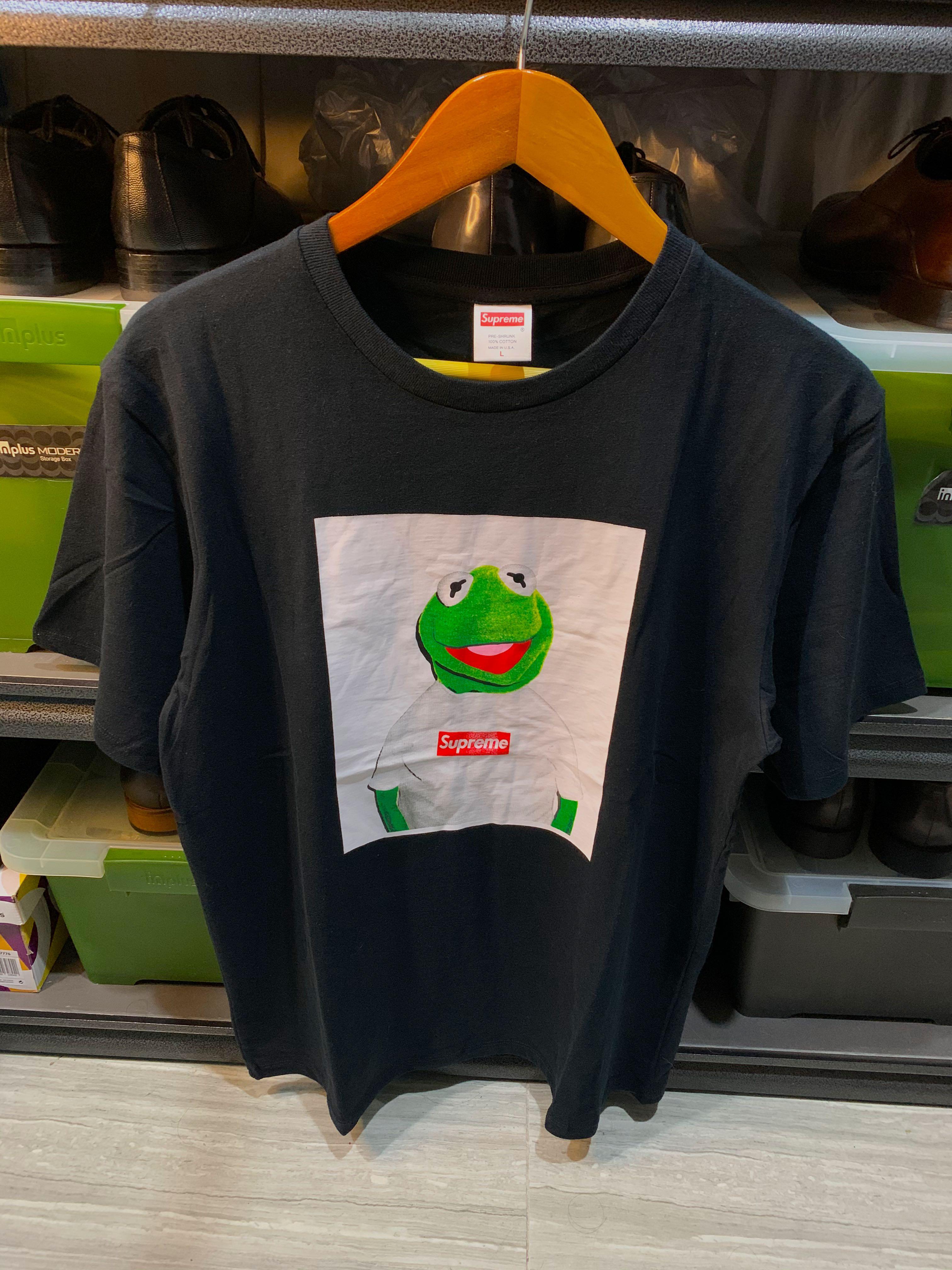 Supreme kermit tee black sales