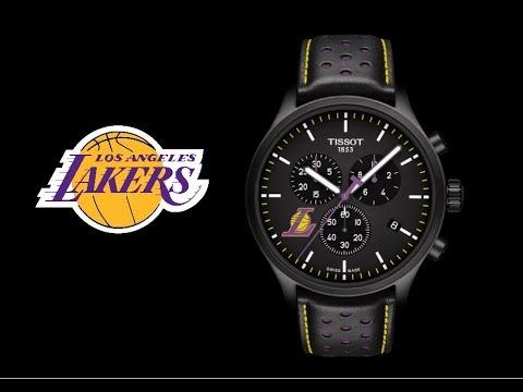 TISSOT NBA Teams Special Los Angeles Lakers Chronograph Black Dial
