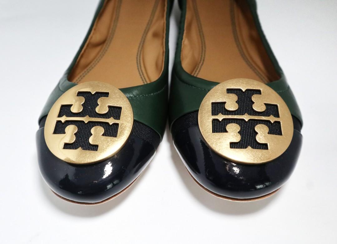Tory Burch Minnie Logo Medallion Cap Toe Ballet Flat Tory Burch Minnie Logo Medallion Cap Toe Ballet Flat