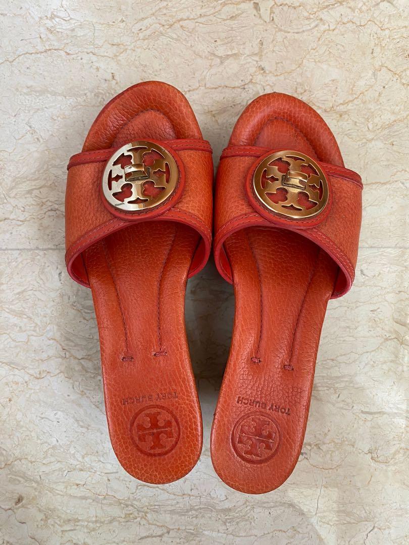 Tory burch wedge slides on sale