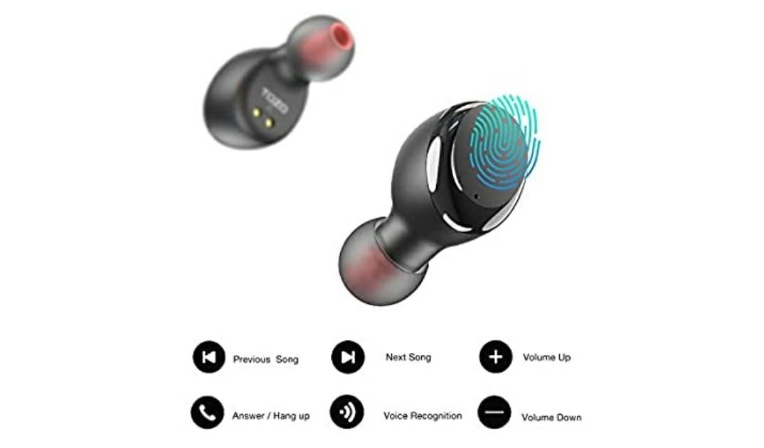 TOZO T6 True Wireless Earbuds Bluetooth Headphones Touch Control