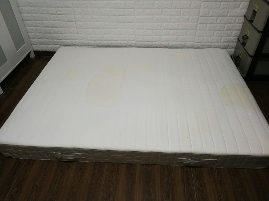 Used Ikea Queen size Bed, Furniture & Home Living, Furniture, Bed