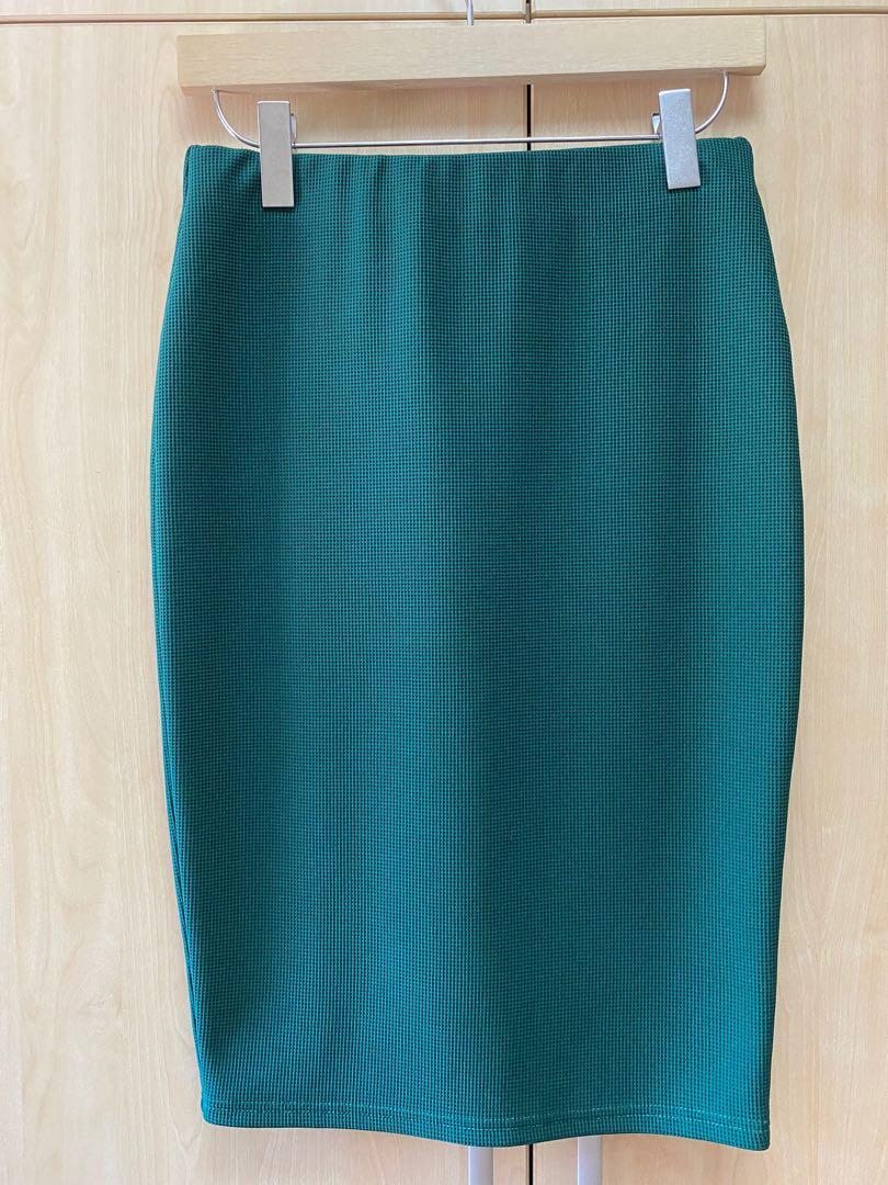 Valleygirl Green Pencil Skirt Women s Fashion Bottoms Skirts on