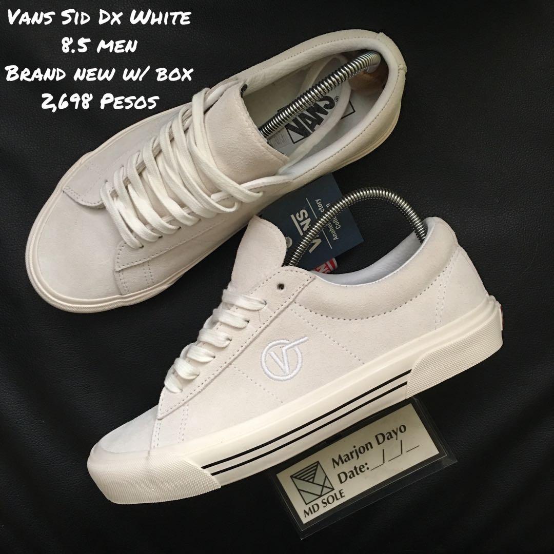 vans sid white