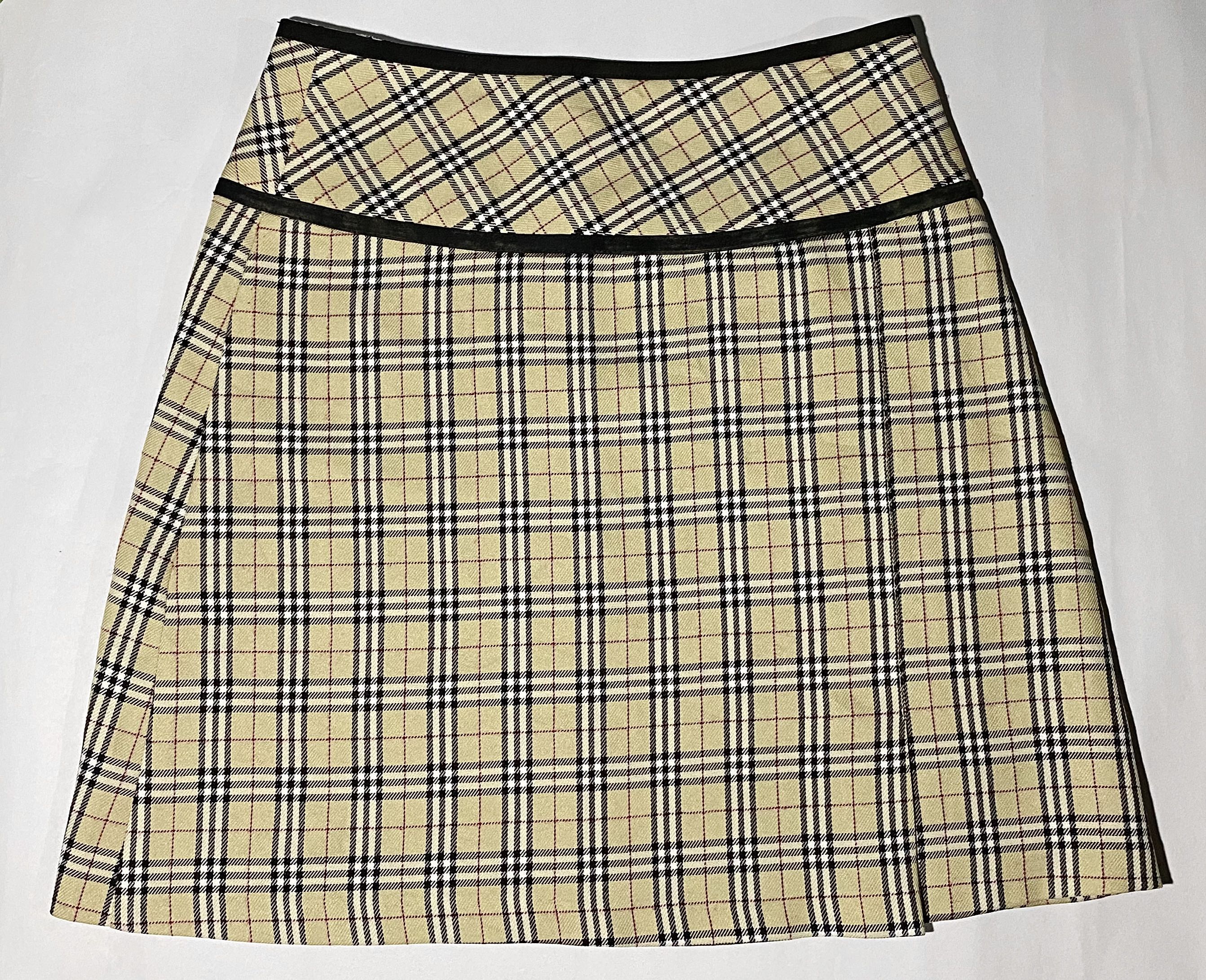 burberry nova skirt