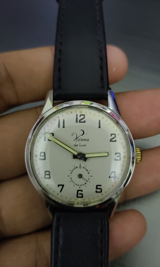 Vintage watches HERMA de Lux France antimagnetic