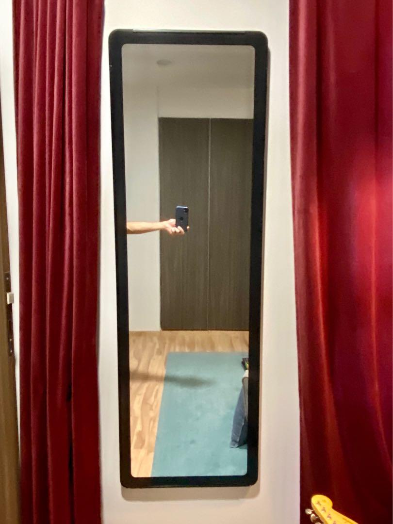 Wall Mirror Ikea Grua Black Frame, Furniture & Home Living, Home