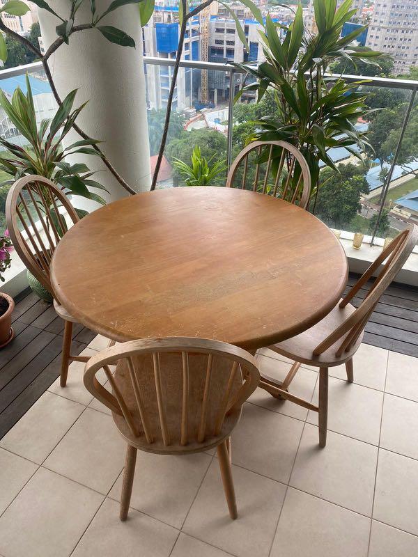 Wooden Round Dining Table Furniture, Wood Round Kitchen Table