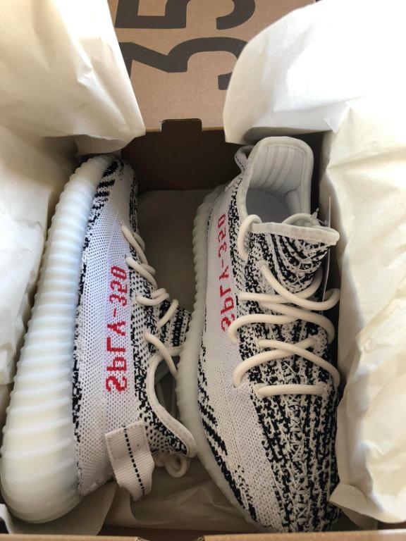 Yeezy boost 350 white core black red sales