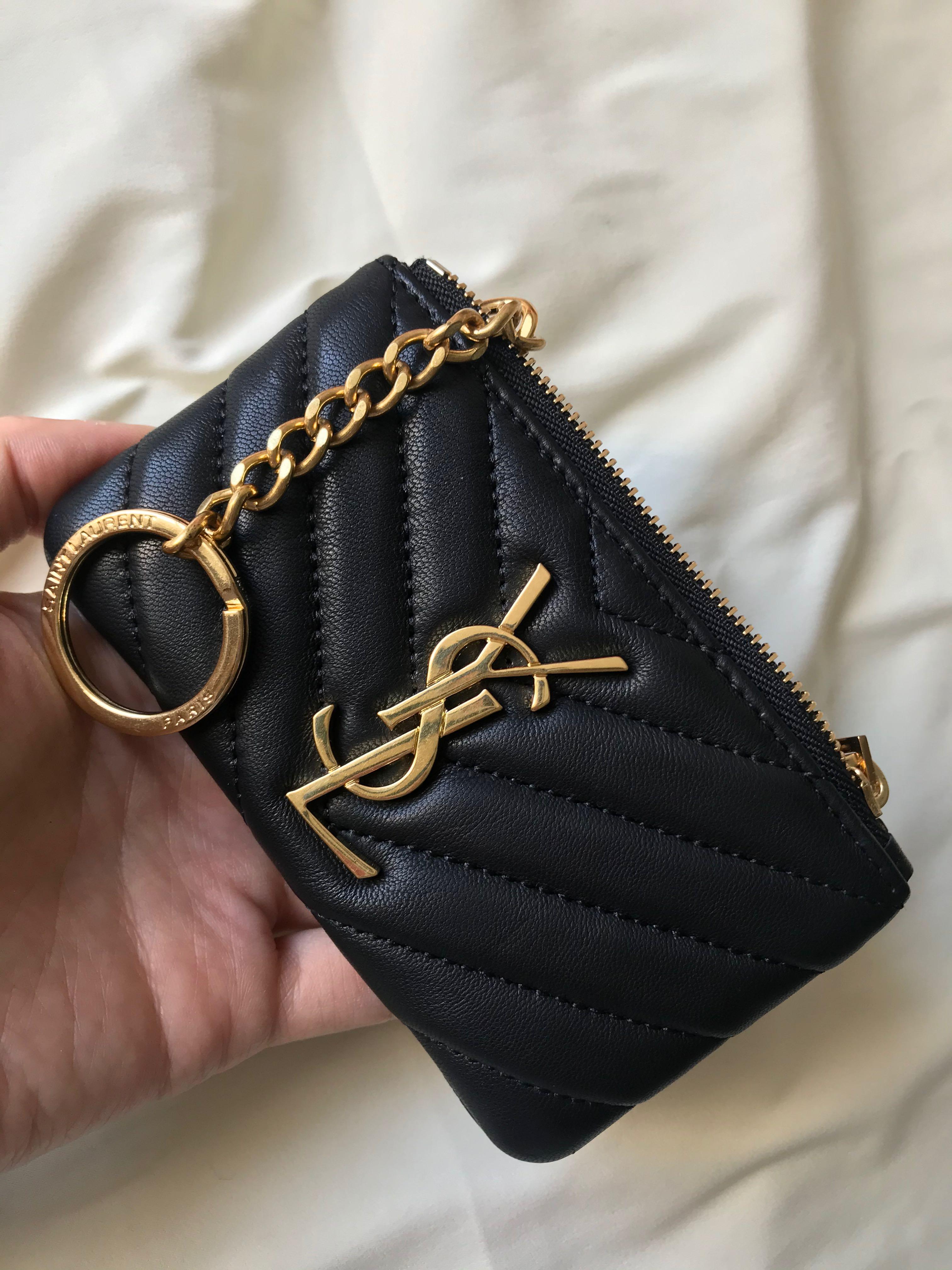 YSL pouch small wallet with keychain Carousell