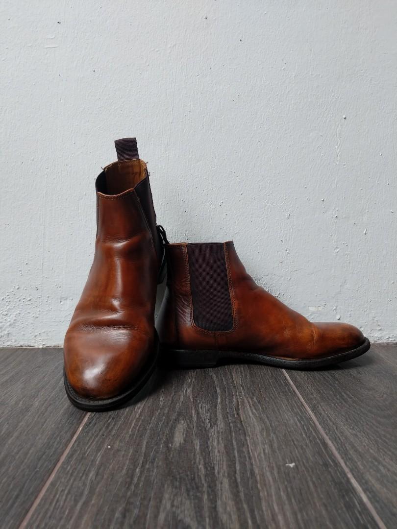 leather chelsea boots zara