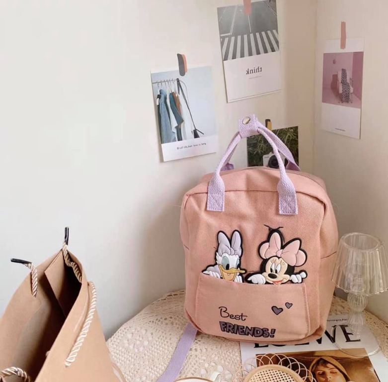 Zara Minnie Mouse Daisy Duck Disney Backpack Women s Fashion Bags Wallets Backpacks on Carousell
