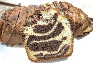 10slices Keto Chocolate Marble Pound Cake