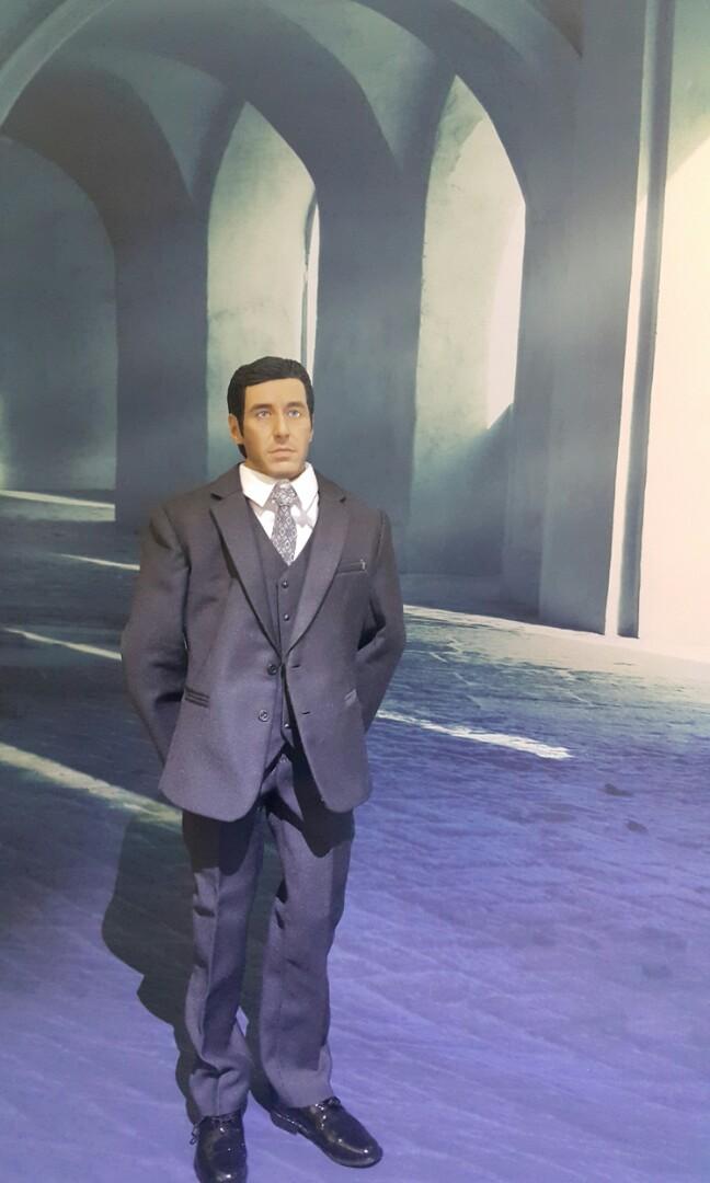 1 6 godfather 教父 自組阿爾柏仙奴 al pacino 頭雕罕有靚西裝 非 hottoys enterbay