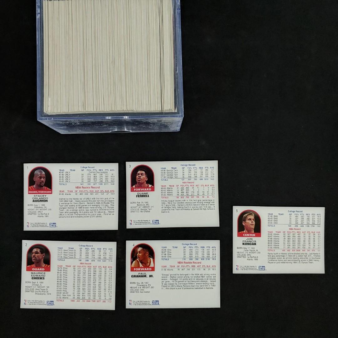 1992 NBA Hoops Basketball Cards 1250, 興趣及遊戲, 收藏品及紀念品, 明星周邊 Carousell