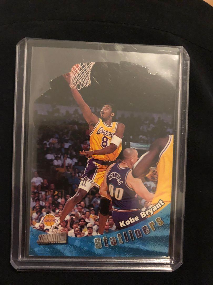 1998-99 Stadium club KOBE BRYANT Statliners rare die cut insert card S17  LAKERS