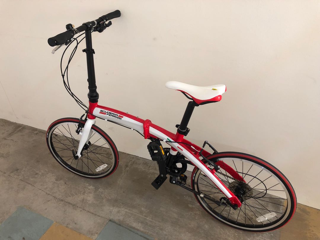 20 Ferrari Folding Bicycle Fb2018 Sports Equipment Bicycles Parts Bicycles On Carousell