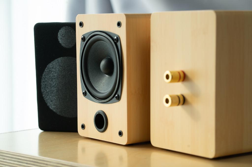 3 Inch Full Range Speaker In Bamboo Veneer New 4 Ohm 92db Electronics Audio On Carousell