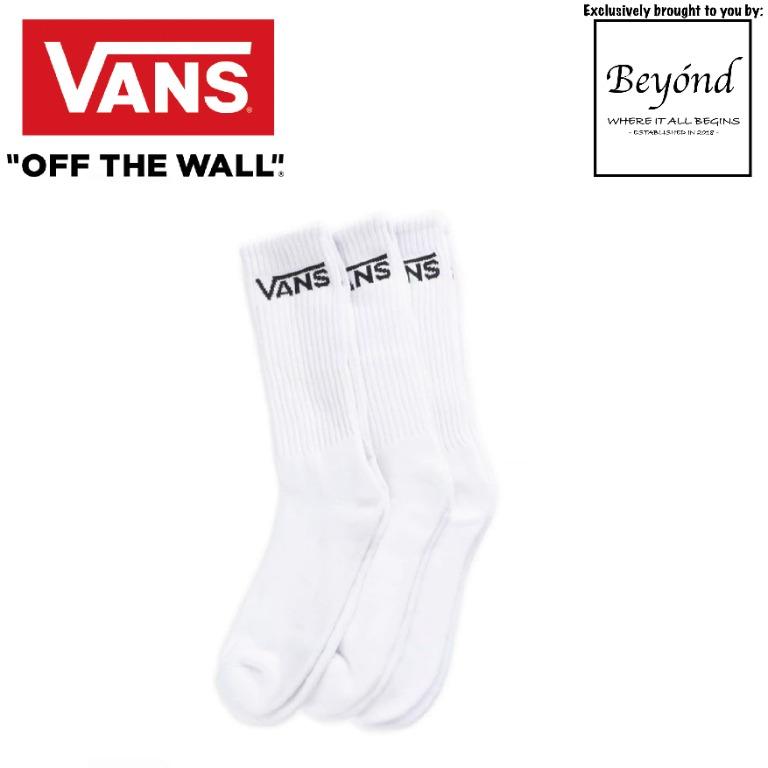 vans white socks