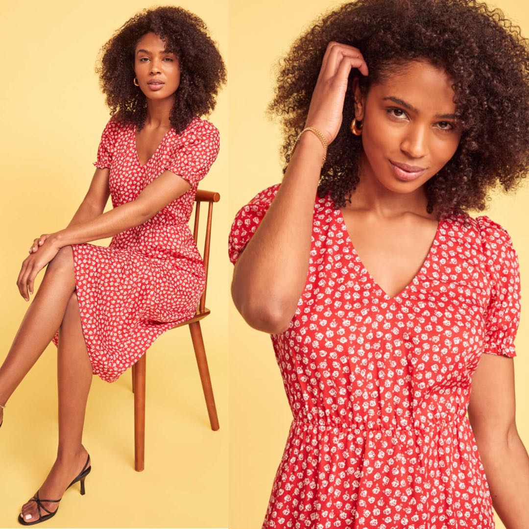 Reformation Lou Lou Dress in Cassie authentic ref rouje Women s Fashion Dresses Sets Dresses on Carousell