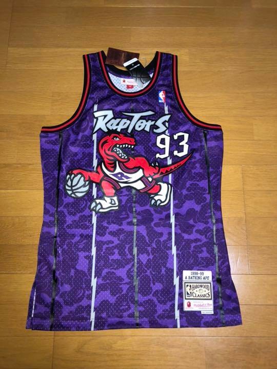 Bape, Shirts, Bape X Mitchell Ness Raptors Camo Basketball