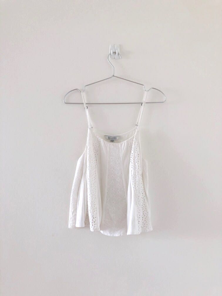 white flowy cami top