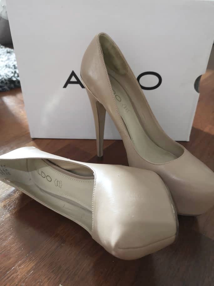 beige color heels