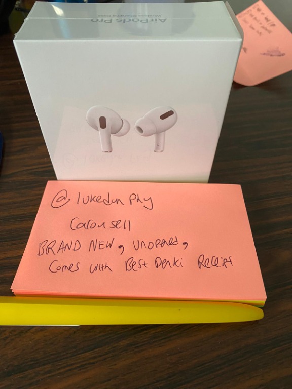 Apple AirPods Pro Brand New Sealed Comes with Best Denki Receipt