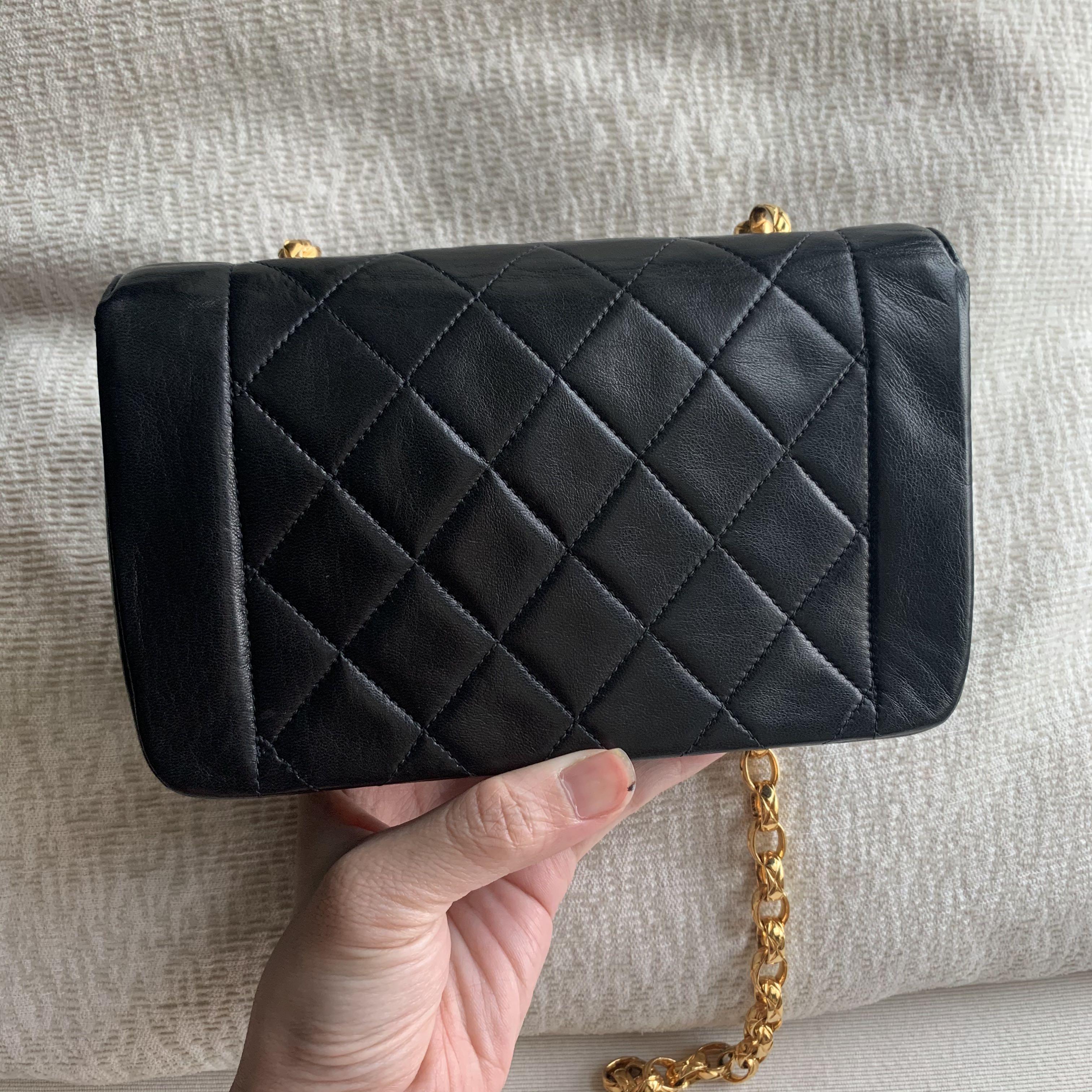 Chanel Diana Mini Black Lambskin GHW Bijoux Chain SKC1304 – LuxuryPromise