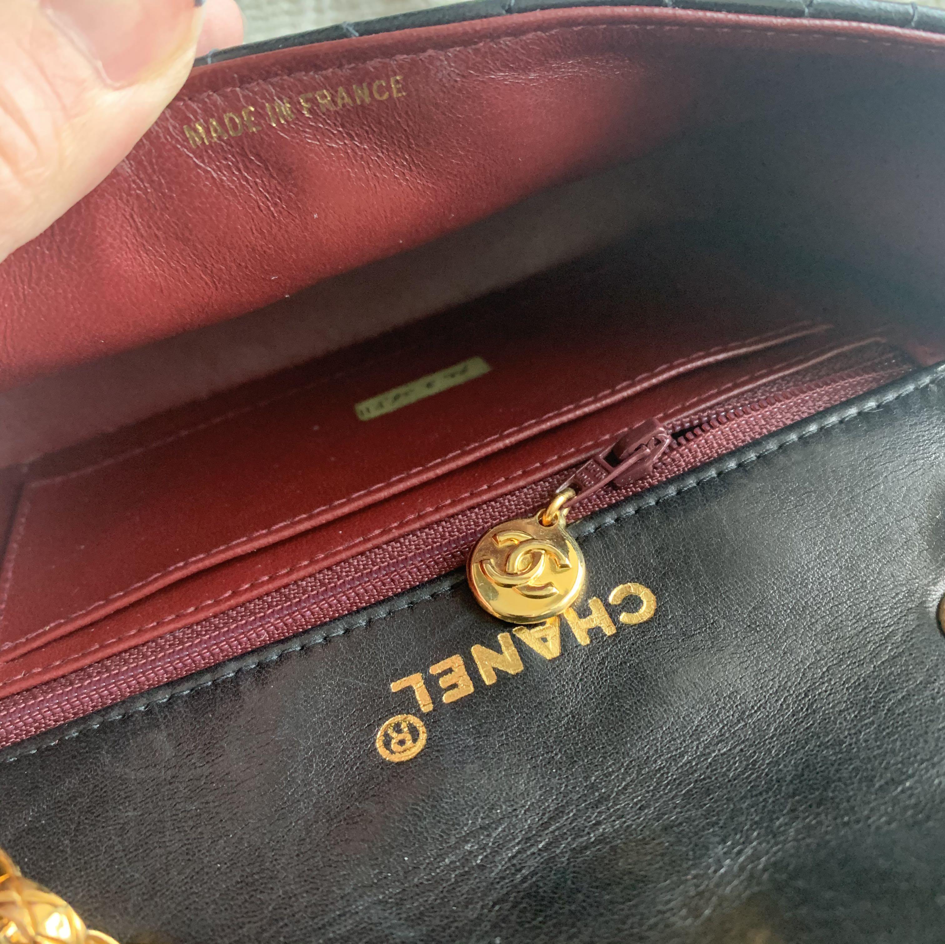 beige chanel wallet on chain caviar
