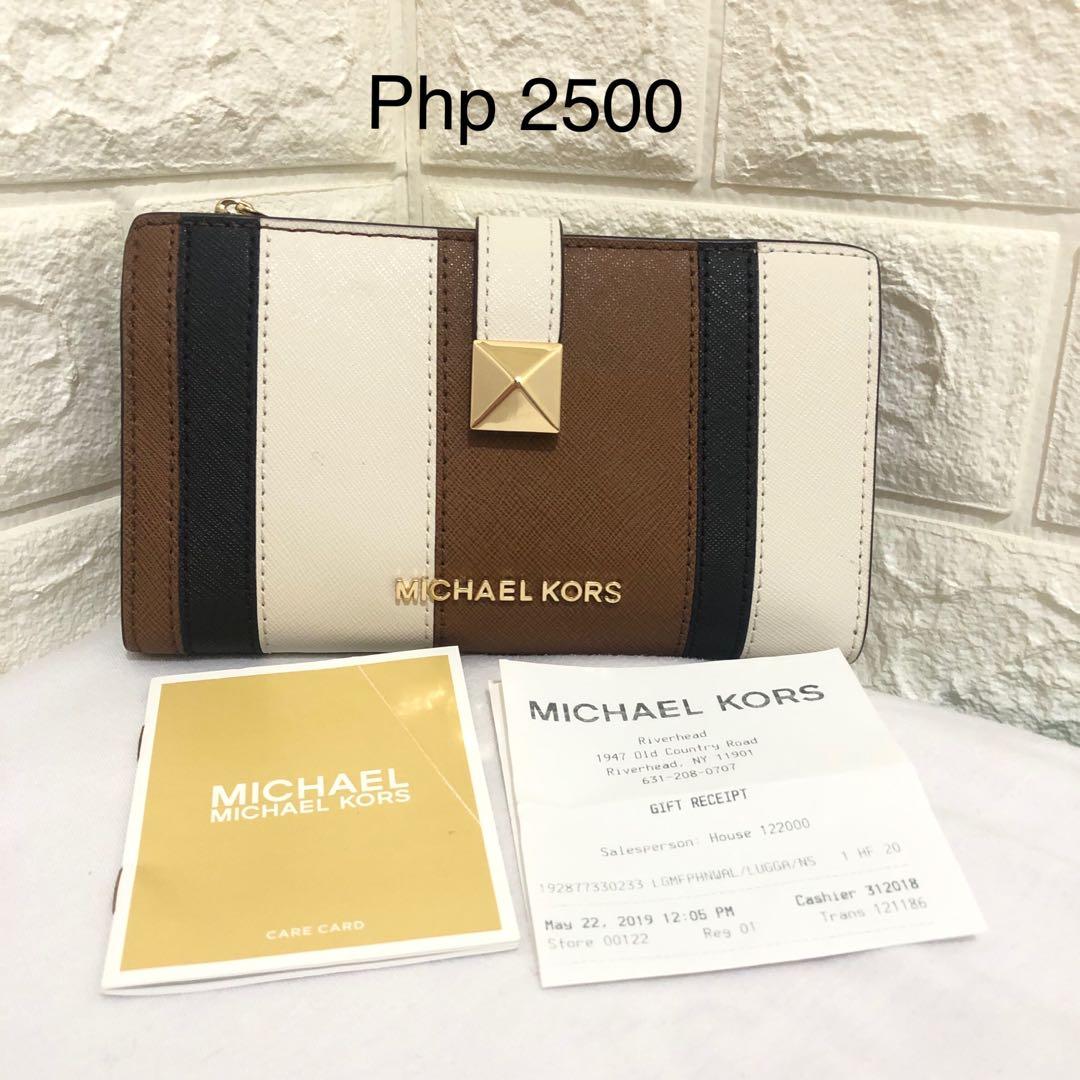 Authentic Michael Kors Phone Wallet, Luxury, Bags & Wallets on Carousell