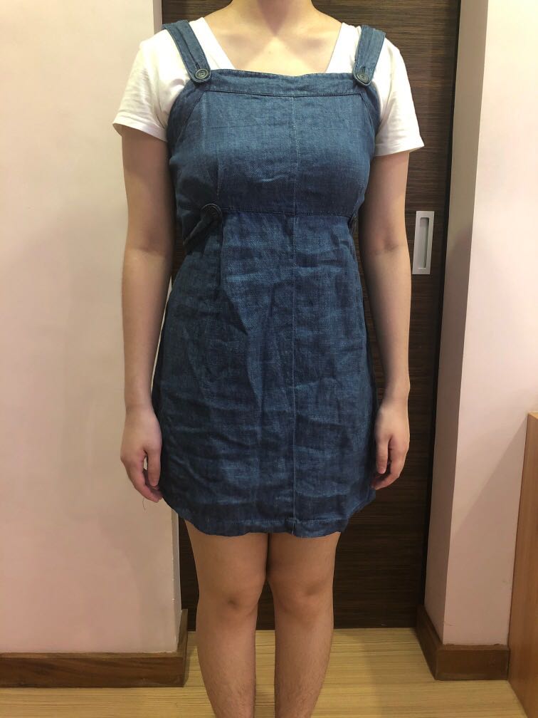 topshop denim dress