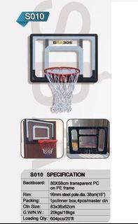 Basketball board and ring 3k only hoop