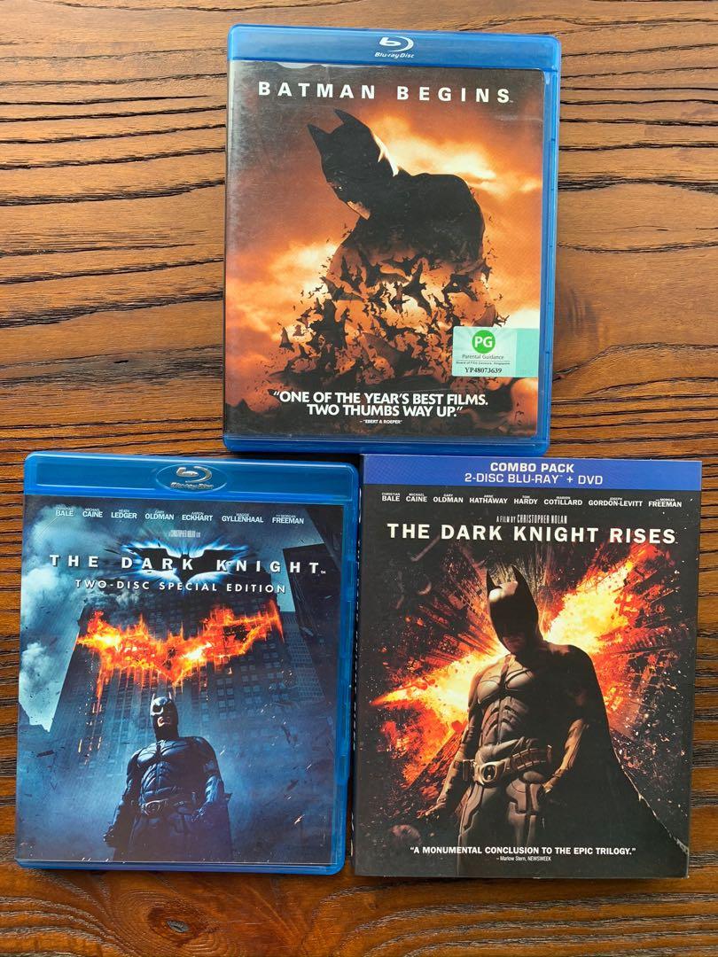 Batman Trilogy blu-ray, Hobbies & Toys, Music & Media, CDs & DVDs on  Carousell