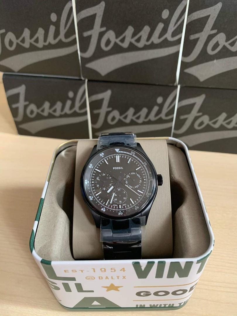 Belmar multifunction black best sale stainless steel watch