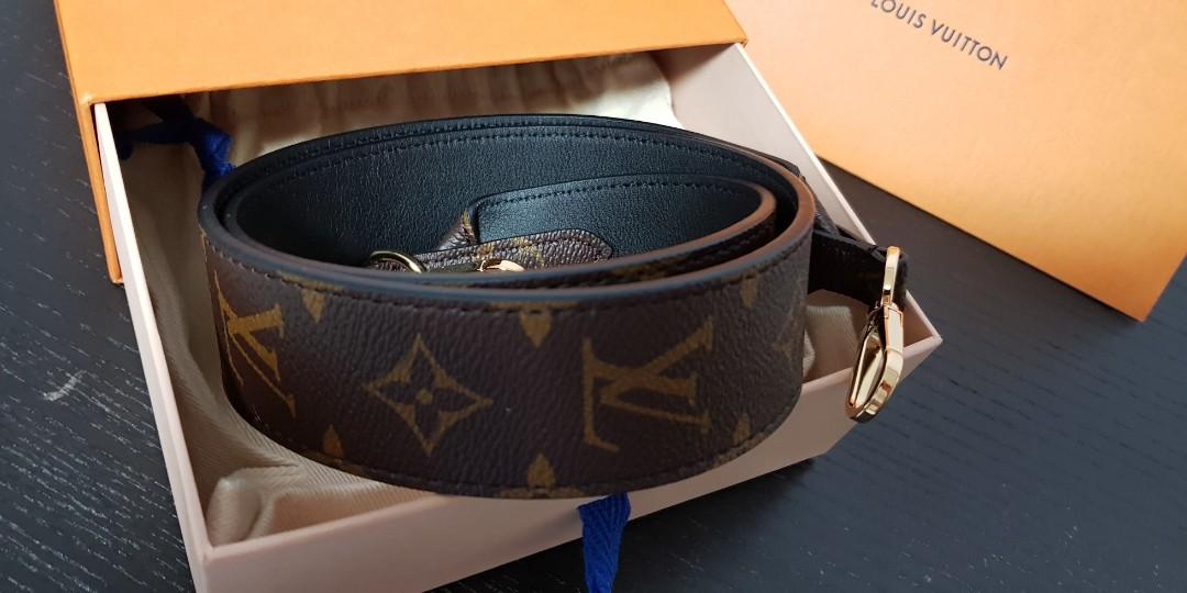 LOUIS VUITTON Monogram Canvas Bandouliere Strap Noir